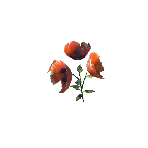 LowPoly Flower A04 (autorotate)